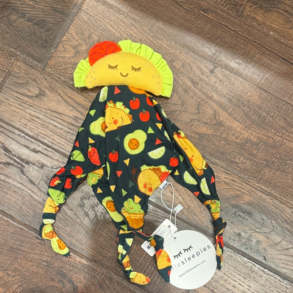 Taco Themed Baby Lovey with Playful Print